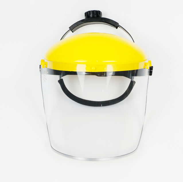 Overall transparency PC safety face shield with CE certificate