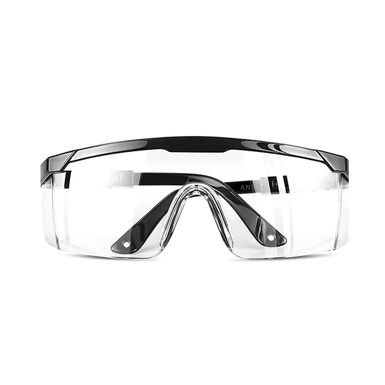 CE EN166 anti-fog adjustable side arms safety goggles