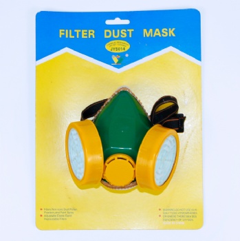 Gas dust mask protective mask with replacement filter