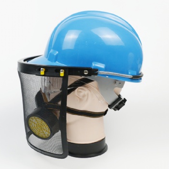  Full Face Protective HDPE Safety Helmet With Visor Sun Shade Safety goggles and mask	