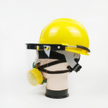  New arrival safety helmet set with protective visor chemical mask and goggles	