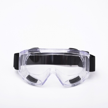 Resists particles and liquid splashing pvc frame seals tightly transparent safety goggles