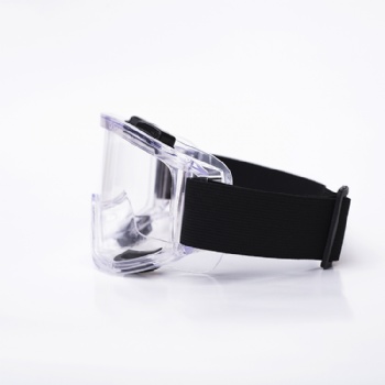  Resists particles and liquid splashing pvc frame seals tightly transparent safety goggles	