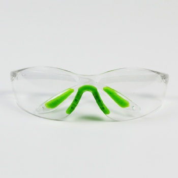  PC Lens safety goggles with soft rubber on legs and nose bridge pad	